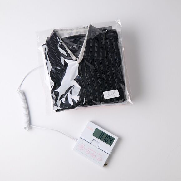 Bugatchi Uomo Shirt XL Black Striped Button-Up Men Long Sleeve Classic Going out - Picture 12 of 12